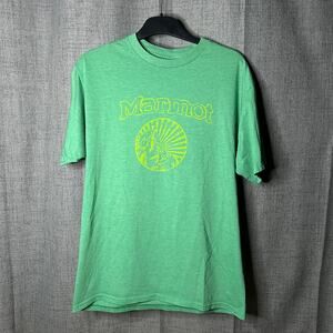 Marmot Athletic Shirt Camping Hiking Men's Size Medium Green